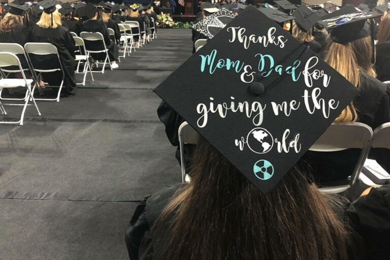 girl with graduation cap