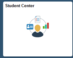student center screen shot from peoplesoft
