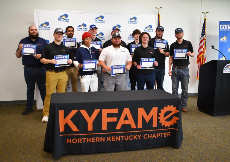 group of KY FAME students at the Going Pro 2025 event